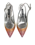 Multicolor Pailletten Slingback Pumps