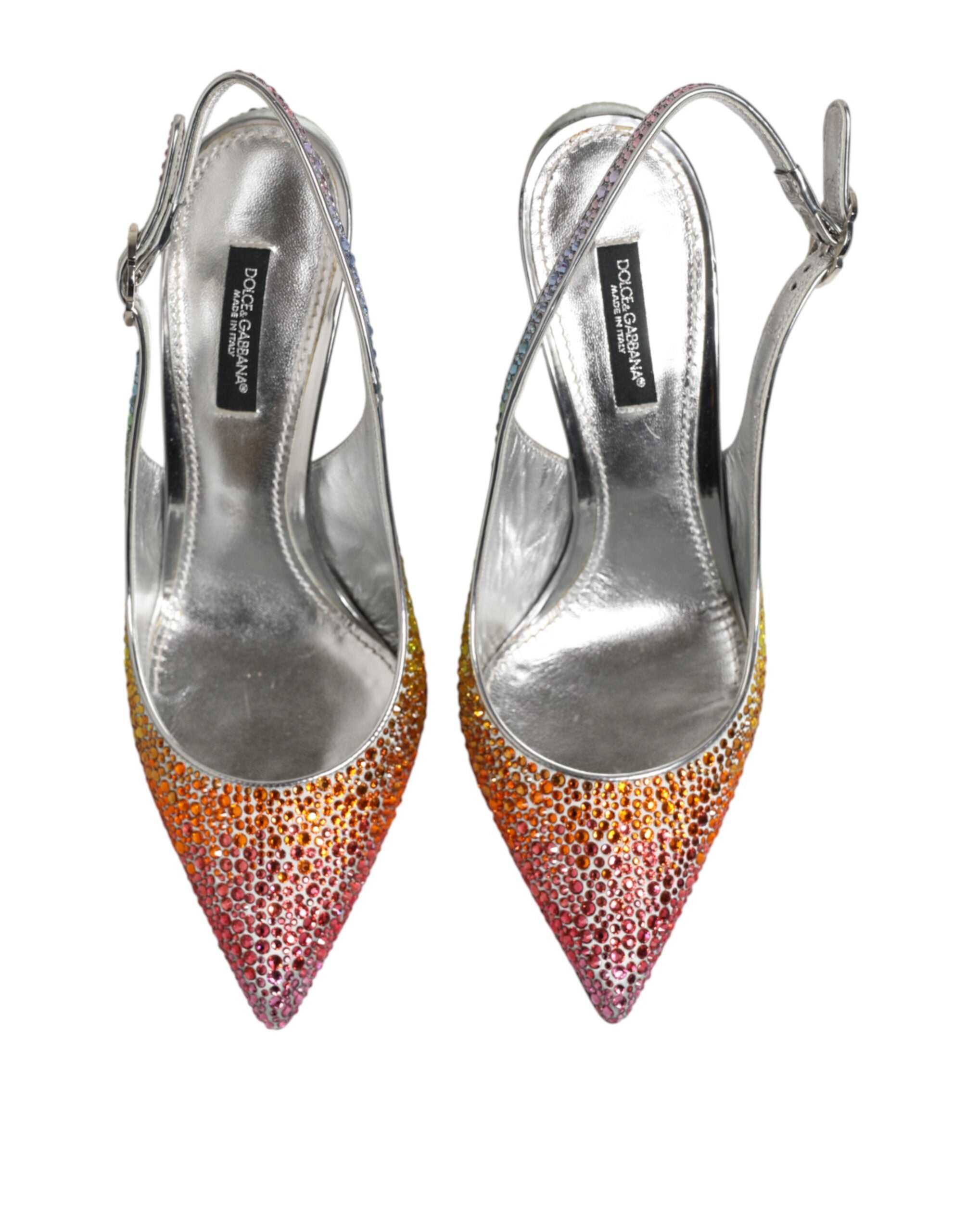 Multicolor Pailletten Slingback Pumps