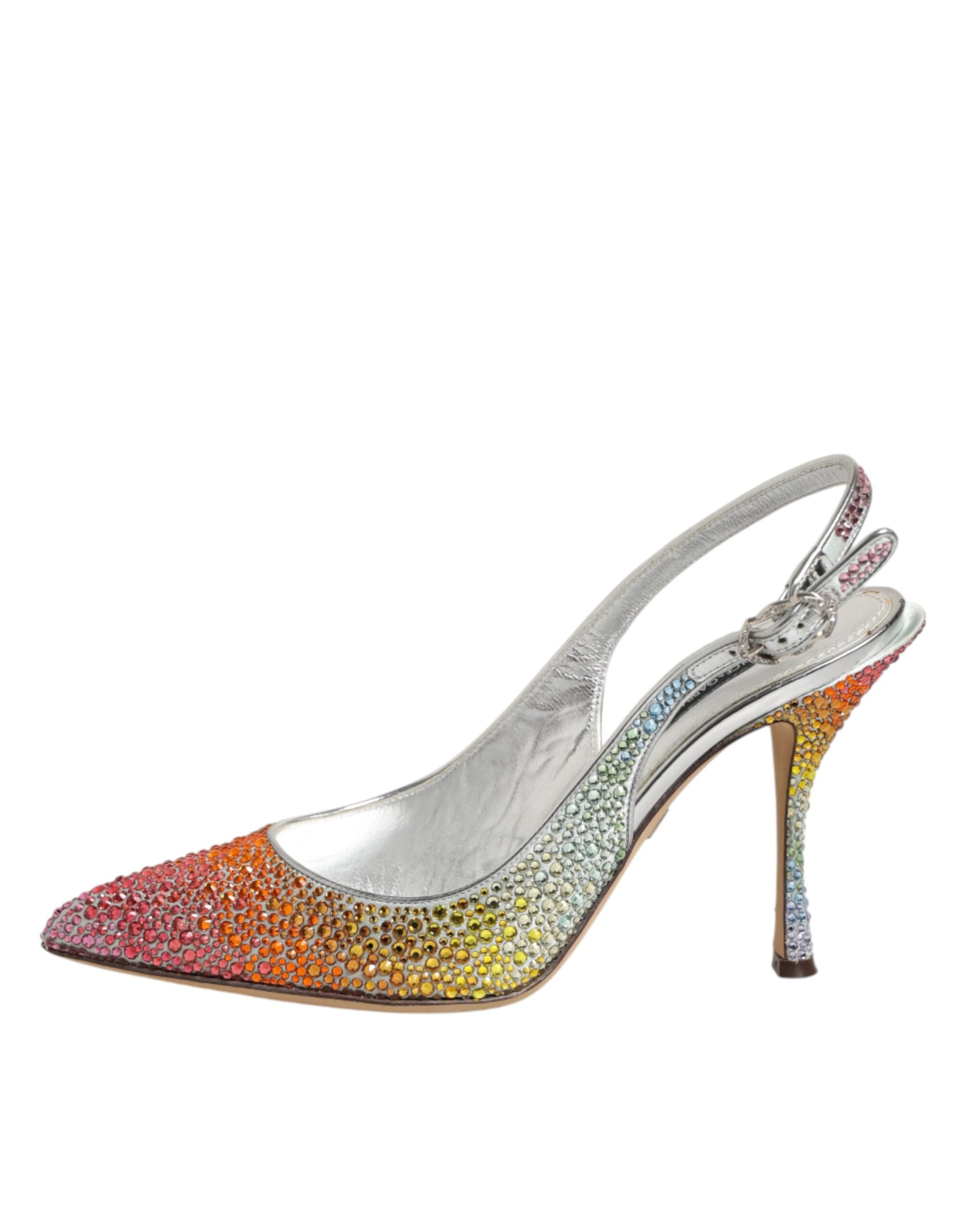 Multicolor Pailletten Slingback Pumps