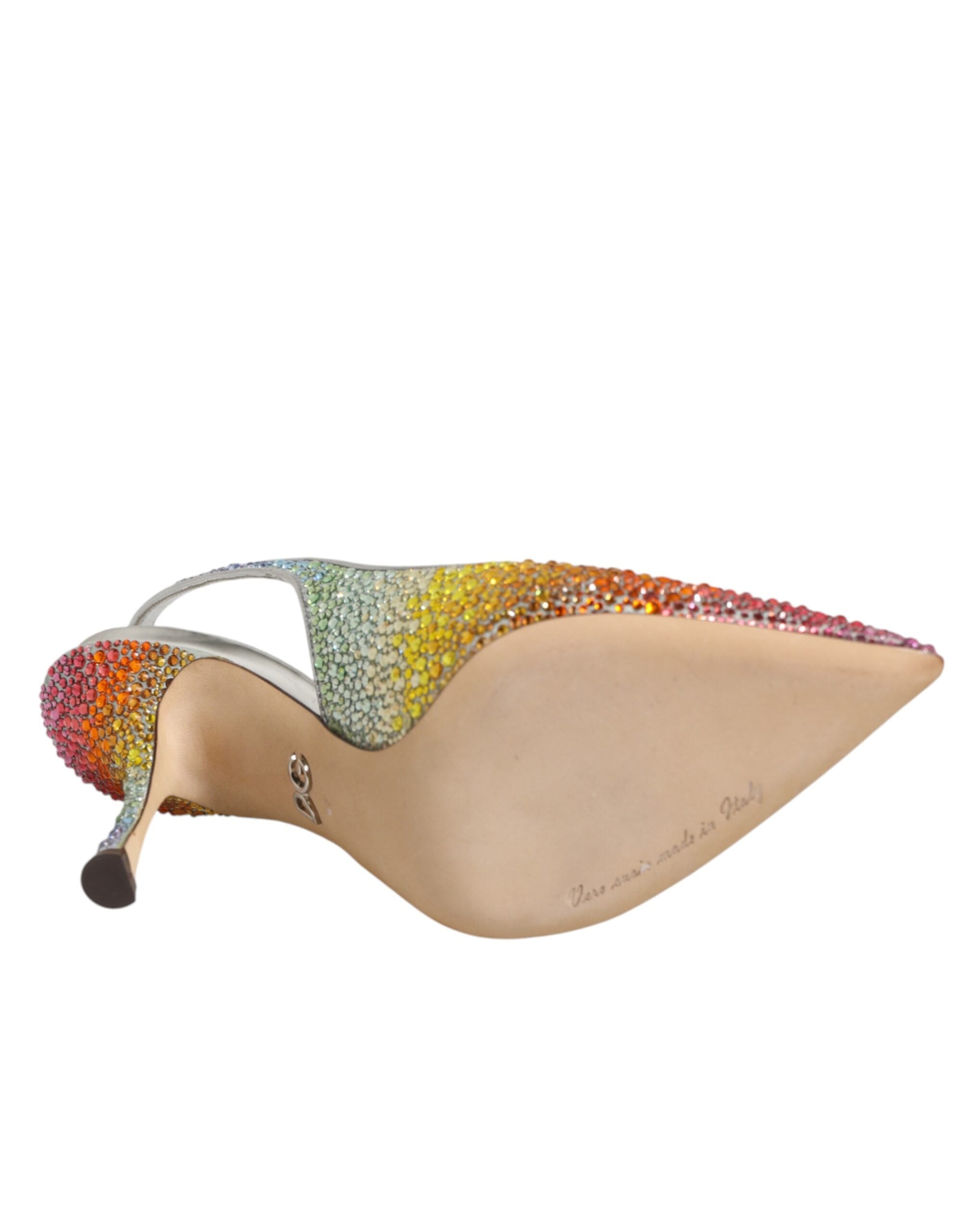 Multicolor Pailletten Slingback Pumps
