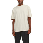 T-shirt in cotone beige