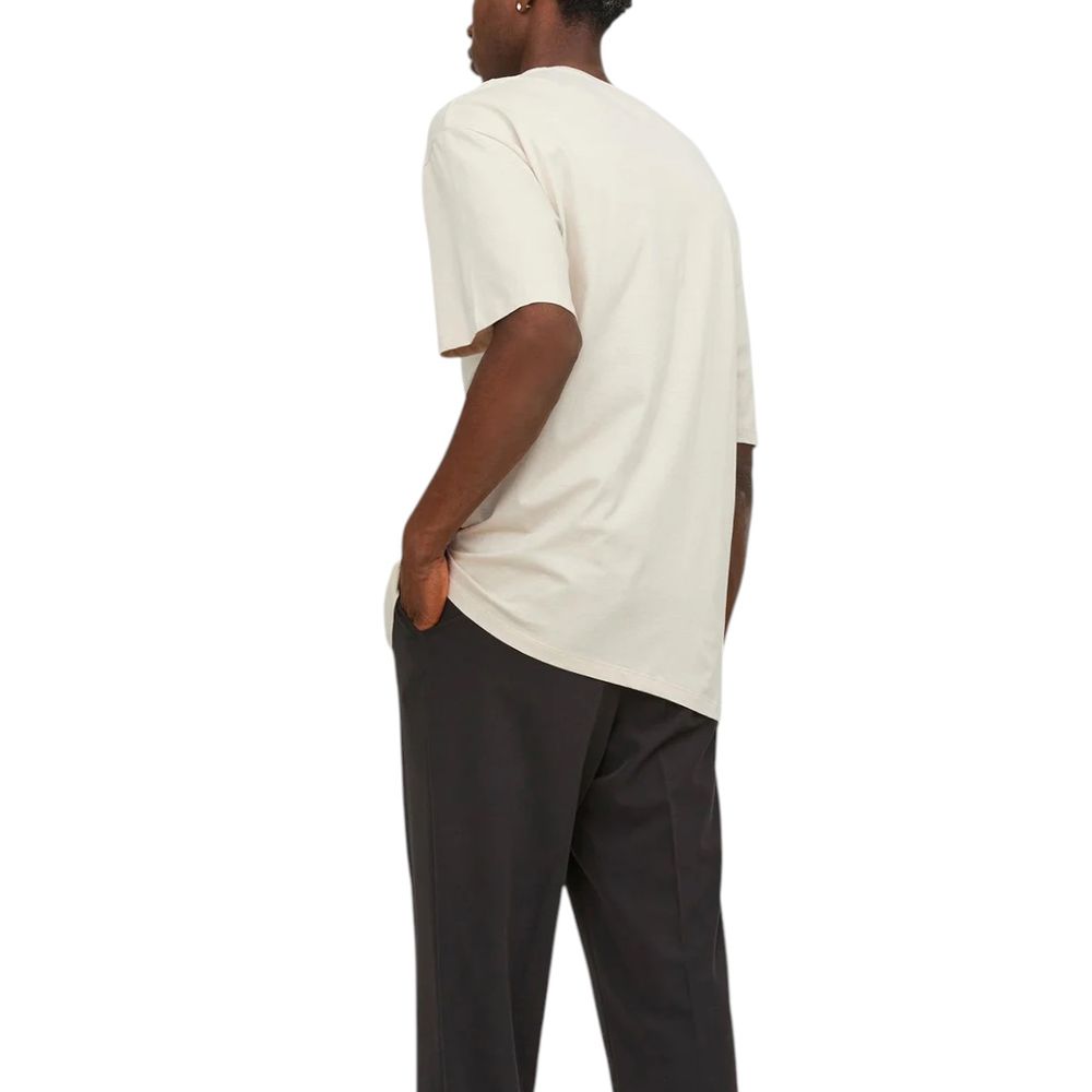 T-shirt in cotone beige