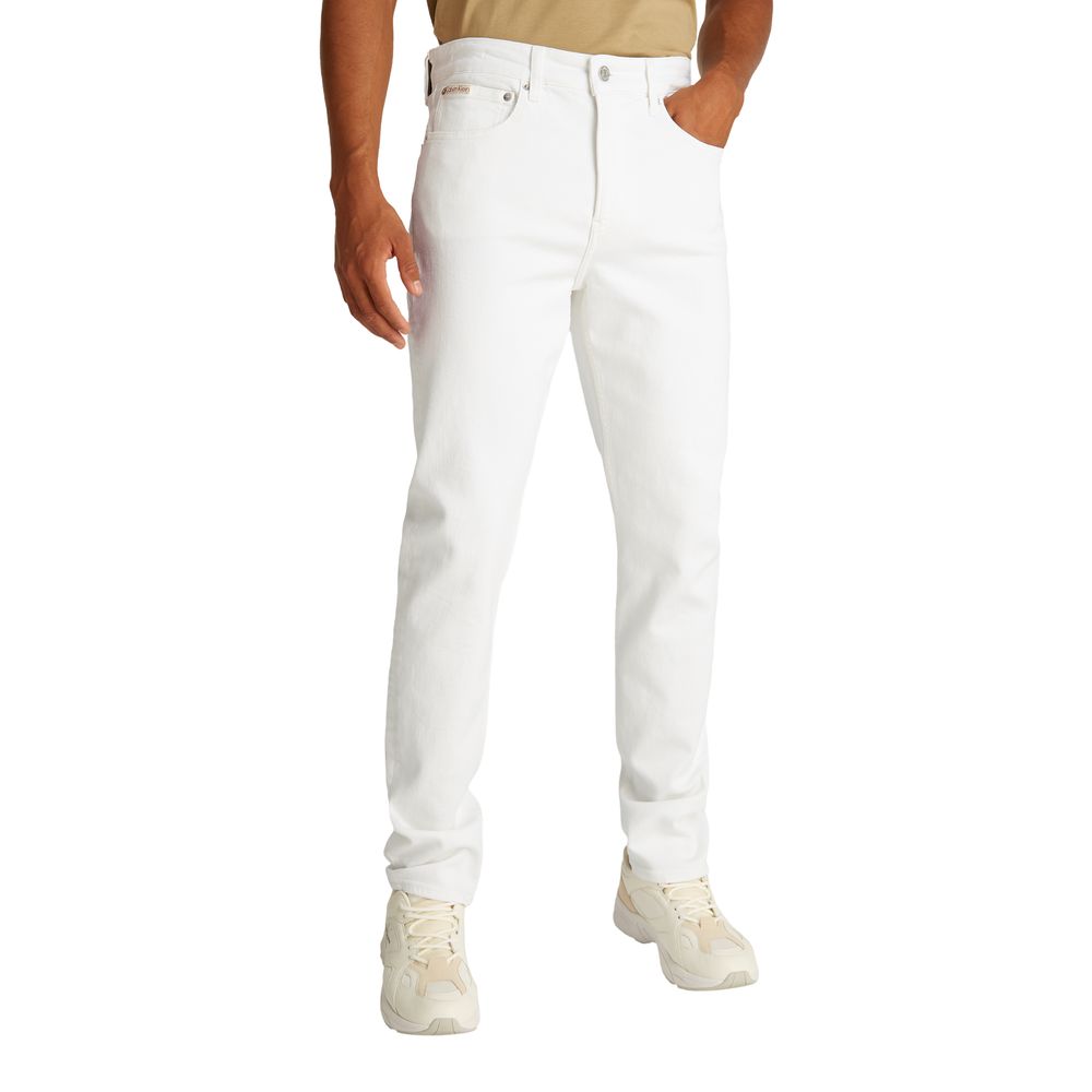 Weiße Skinny Jeans aus Baumwolle