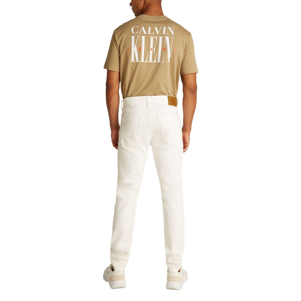 Weiße Skinny Jeans aus Baumwolle