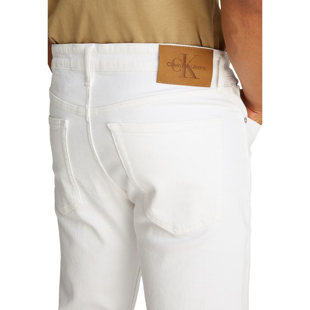 Weiße Skinny Jeans aus Baumwolle