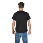 Schwarzes Baumwoll-T-Shirt