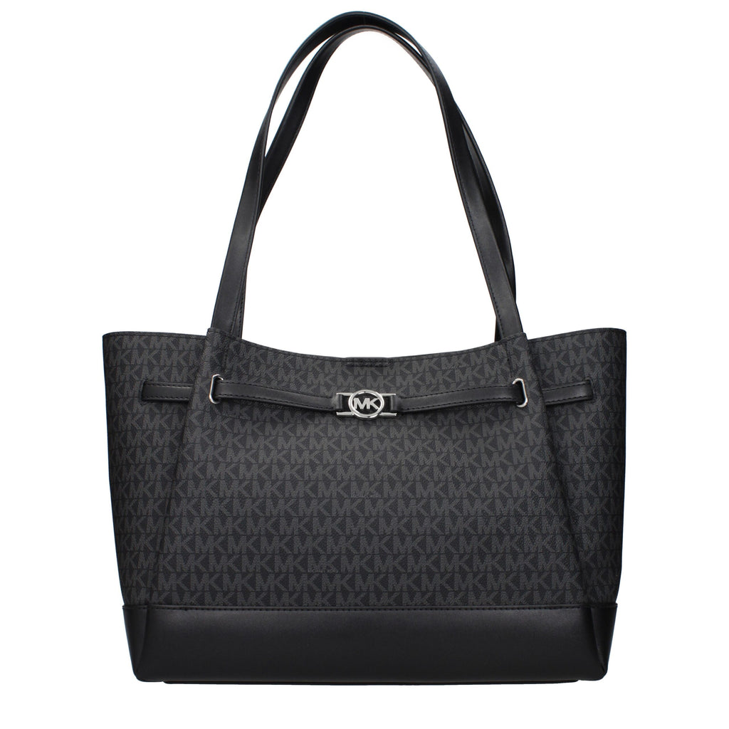 Schwarze Schultertasche aus Stoff