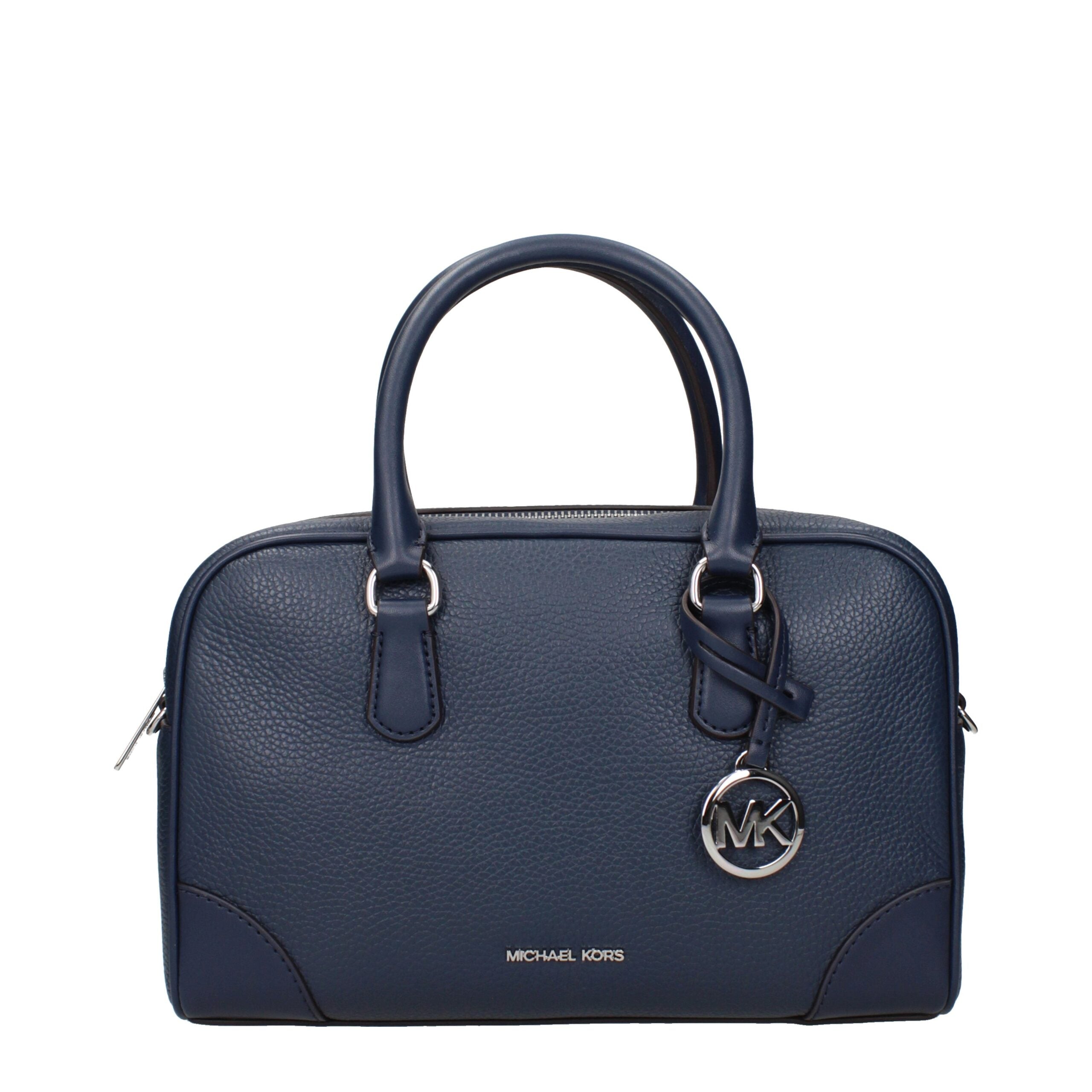 Handtasche aus blauem Leder
