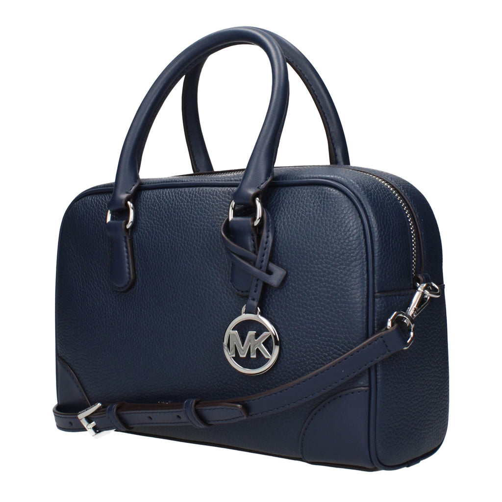 Handtasche aus blauem Leder