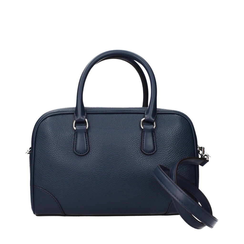 Handtasche aus blauem Leder