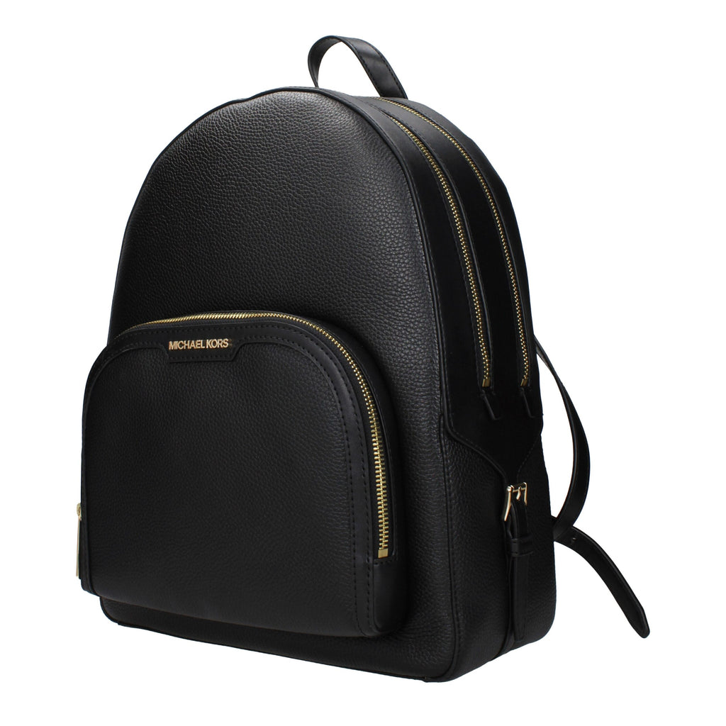 Rucksack aus schwarzem Leder