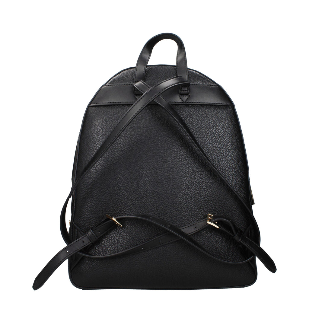 Rucksack aus schwarzem Leder