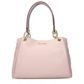 Rosa Schultertasche aus Leder