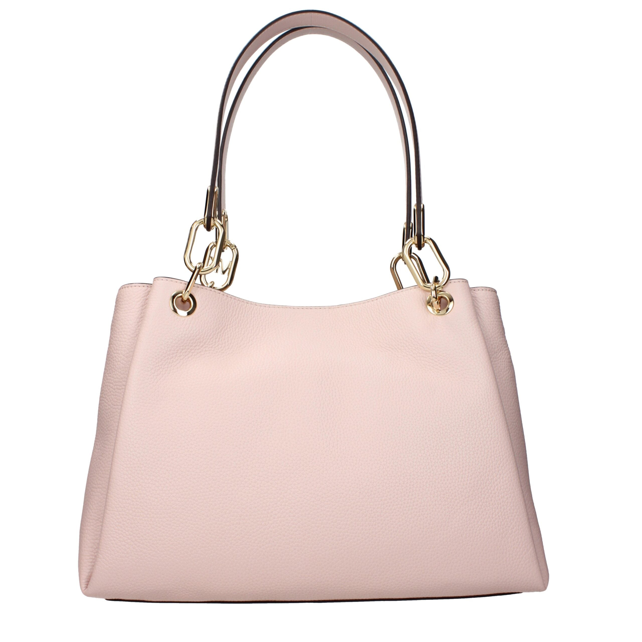 Rosa Schultertasche aus Leder