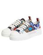 Mehrfarbige Patchwork Low Top Sneakers Schuhe