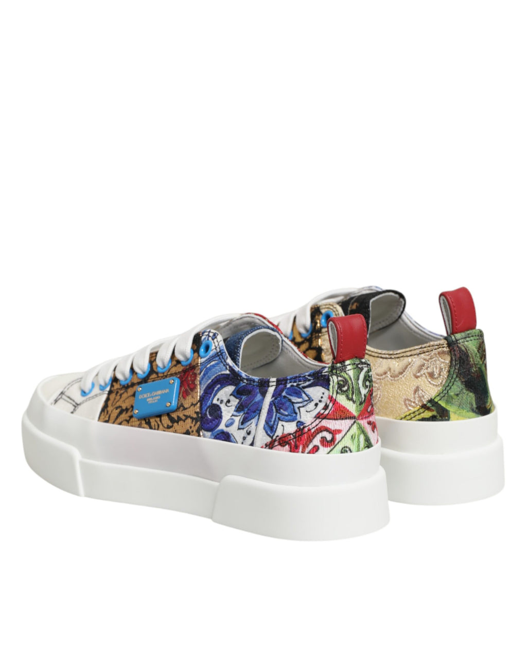 Mehrfarbige Patchwork Low Top Sneakers Schuhe