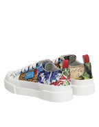 Mehrfarbige Patchwork Low Top Sneakers Schuhe