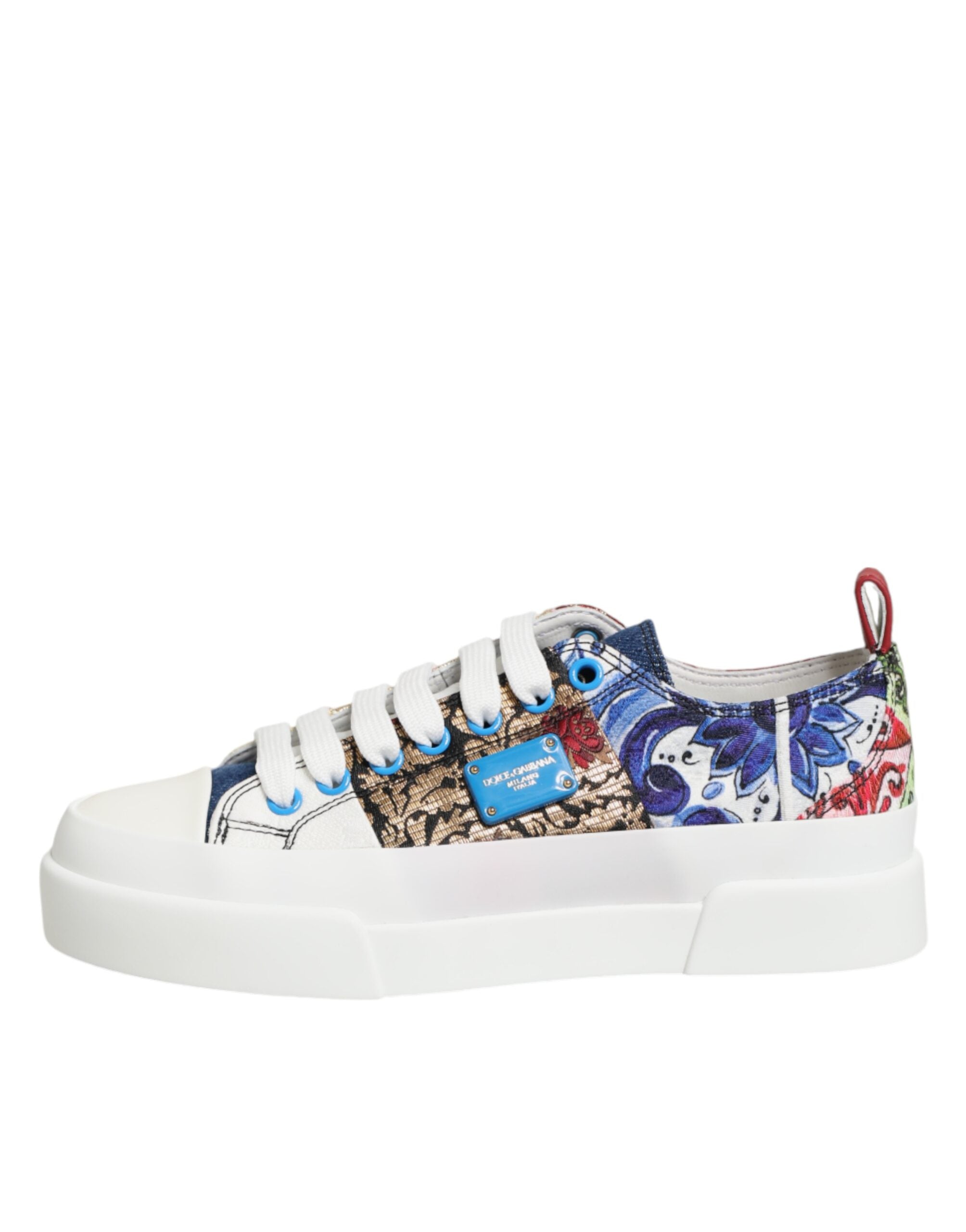 Mehrfarbige Patchwork Low Top Sneakers Schuhe