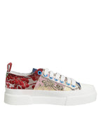 Mehrfarbige Patchwork Low Top Sneakers Schuhe