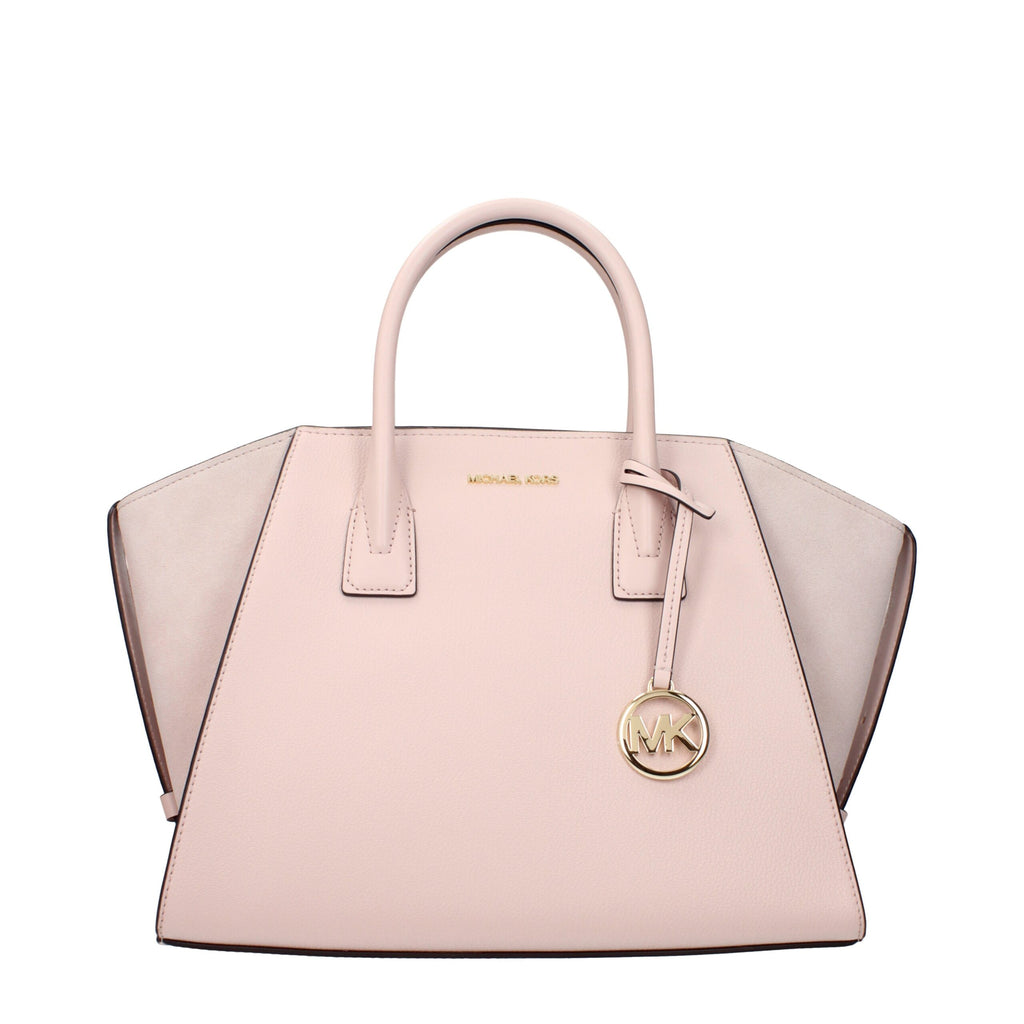Rosa Lederhandtasche