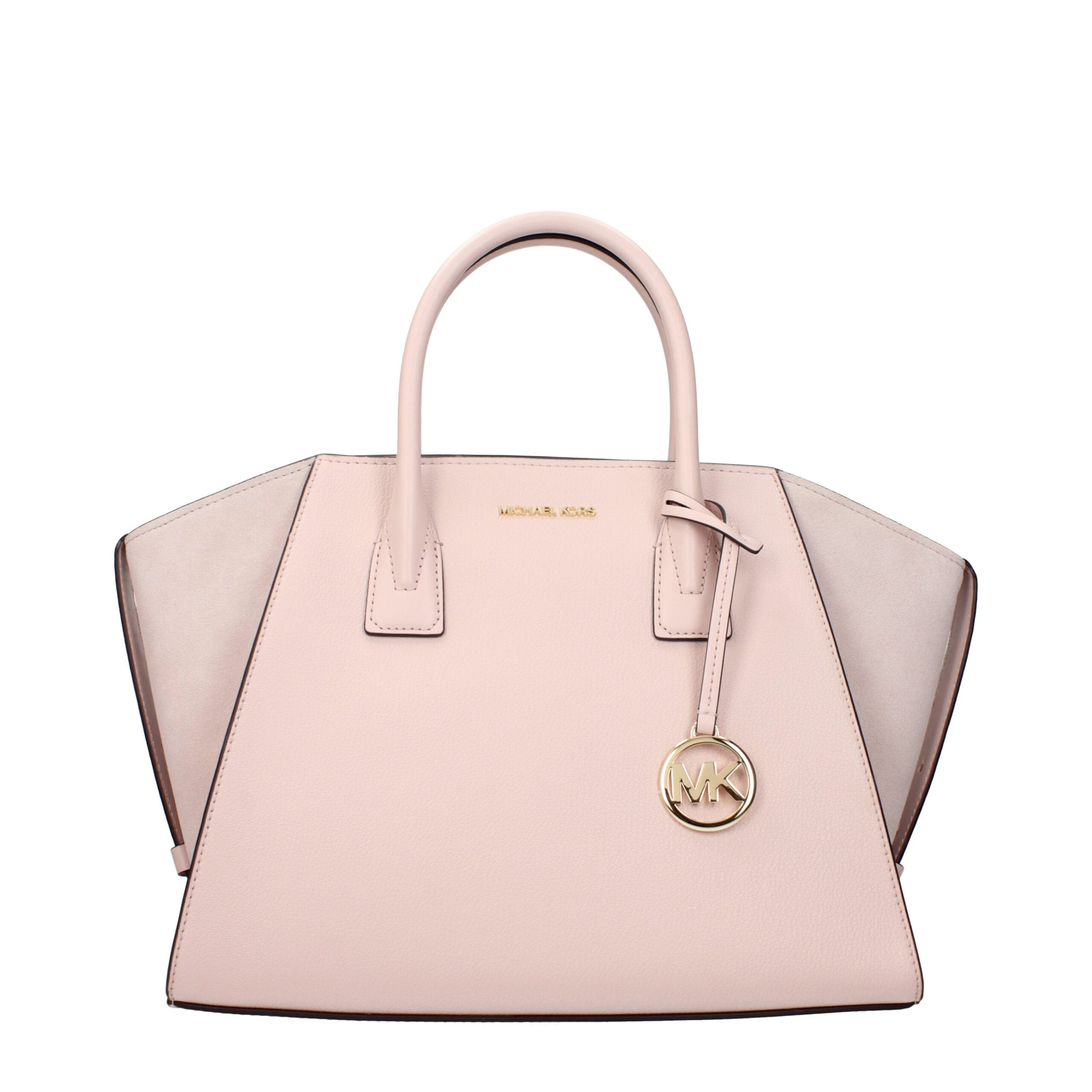 Rosa Lederhandtasche