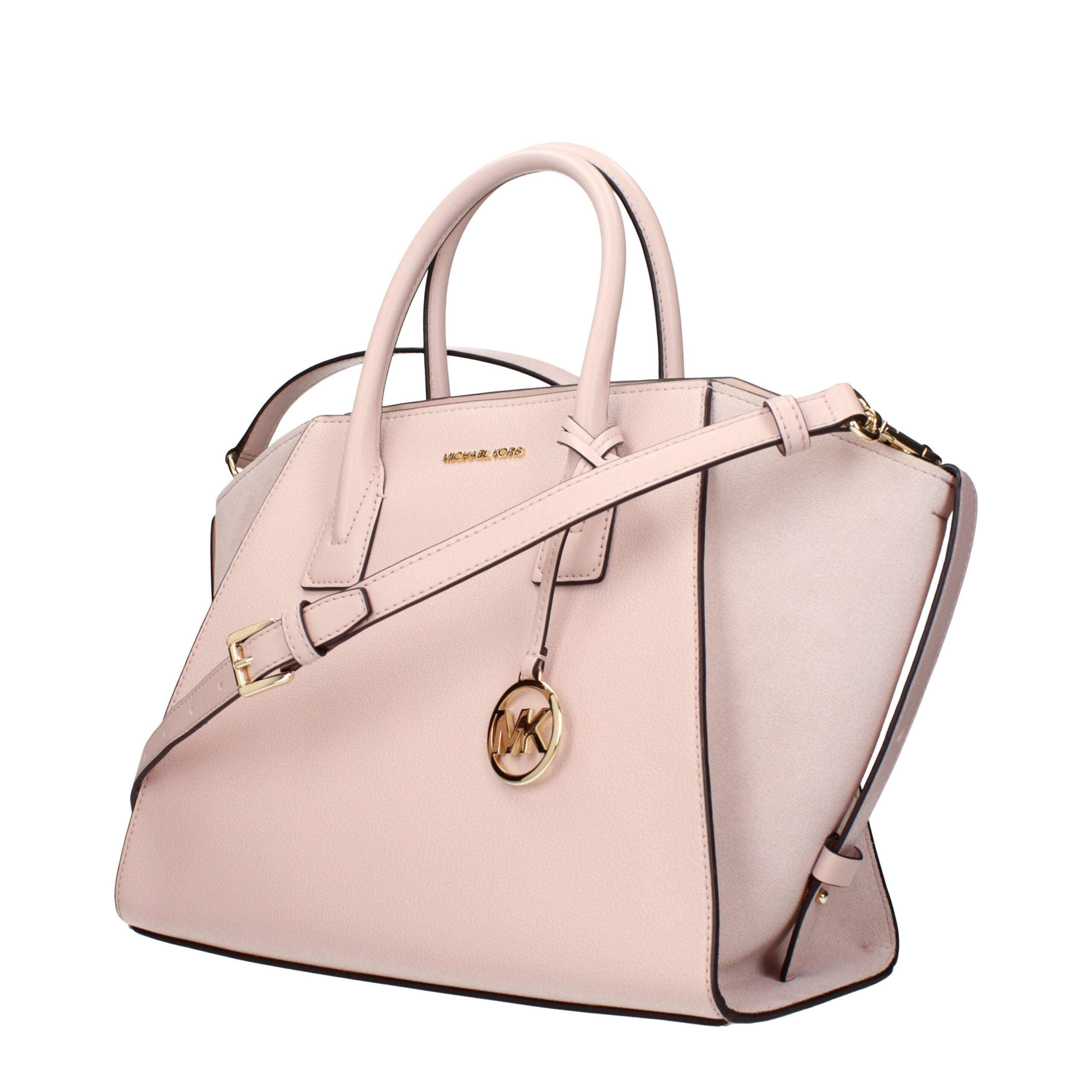 Rosa Lederhandtasche