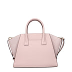Rosa Lederhandtasche