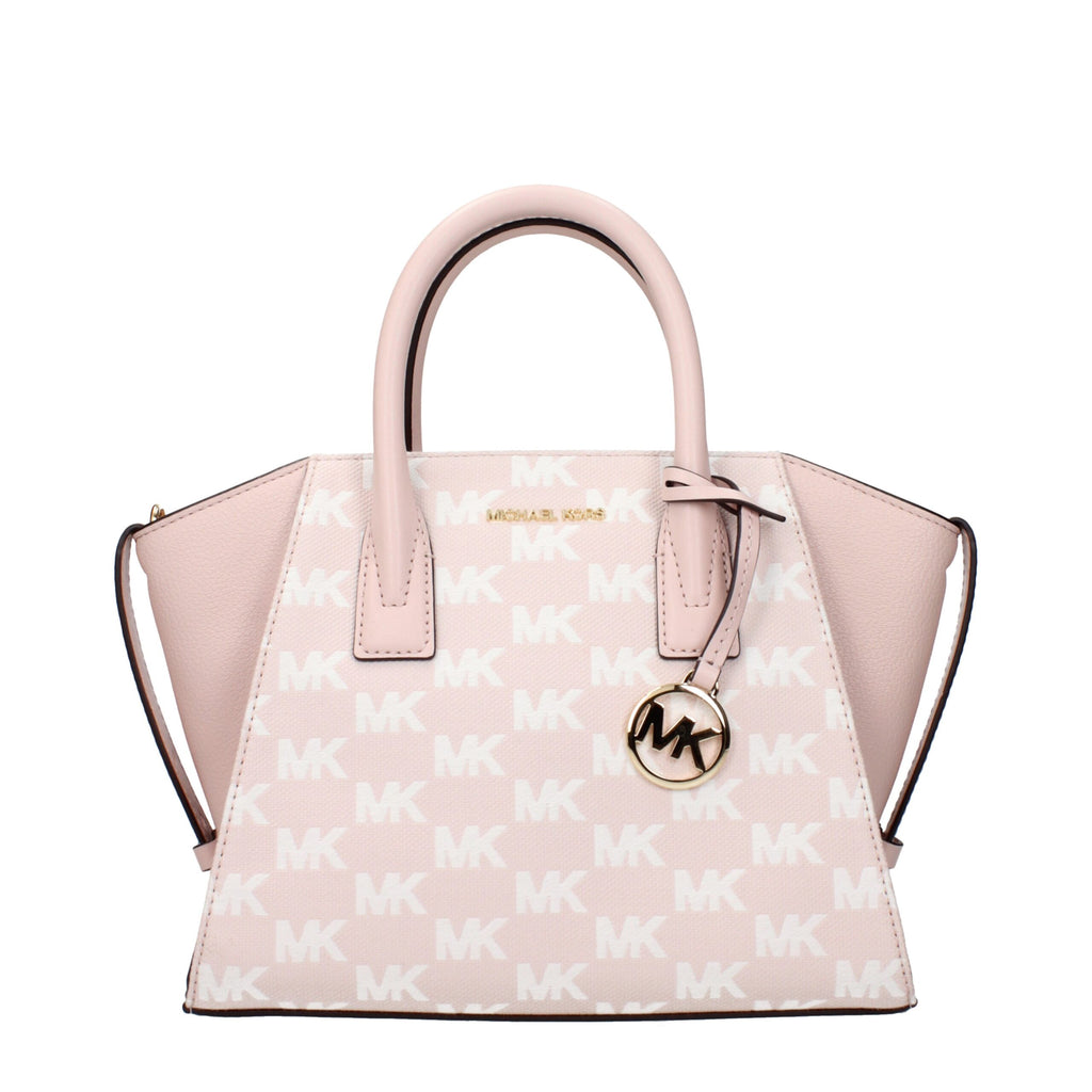 Rosa Stoffhandtasche