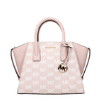 Rosa Stoffhandtasche