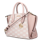 Rosa Stoffhandtasche