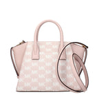 Rosa Stoffhandtasche