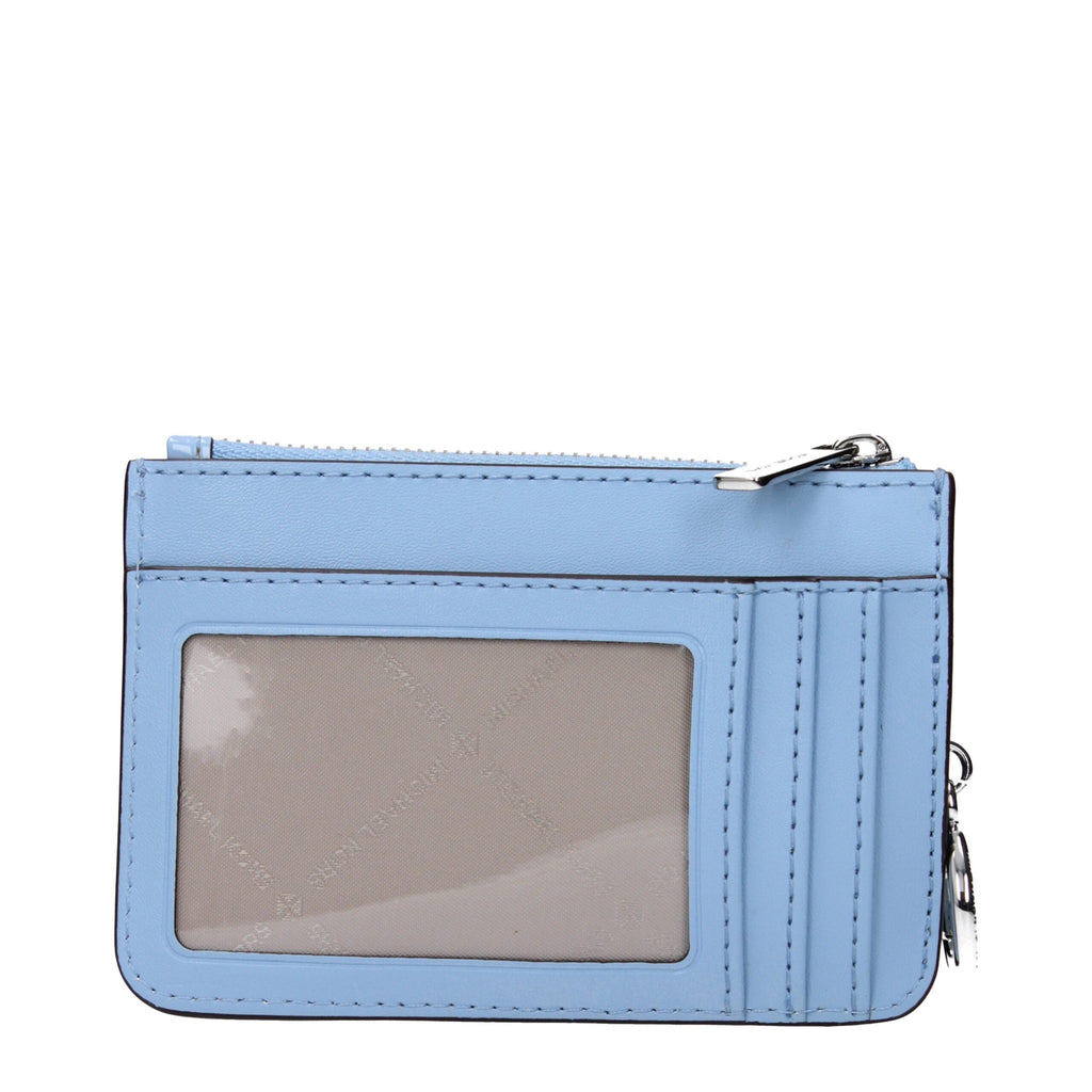 Portafoglio in Pelle Azzurro