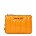 Orange Leder-Geldbörse
