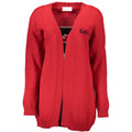Rote Strickjacke für Damen aus Acryl