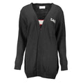 Black Acrylic Women's Cardigan