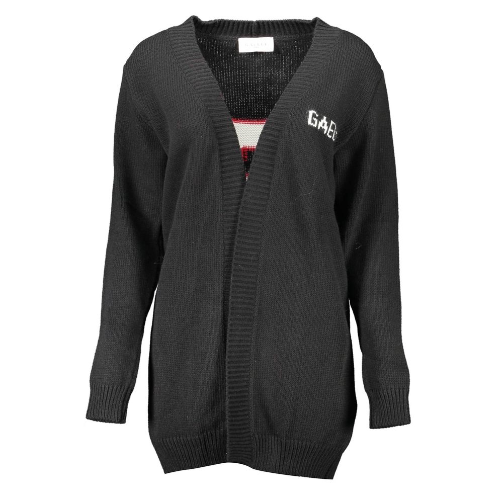 Black Acrylic Women's Cardigan