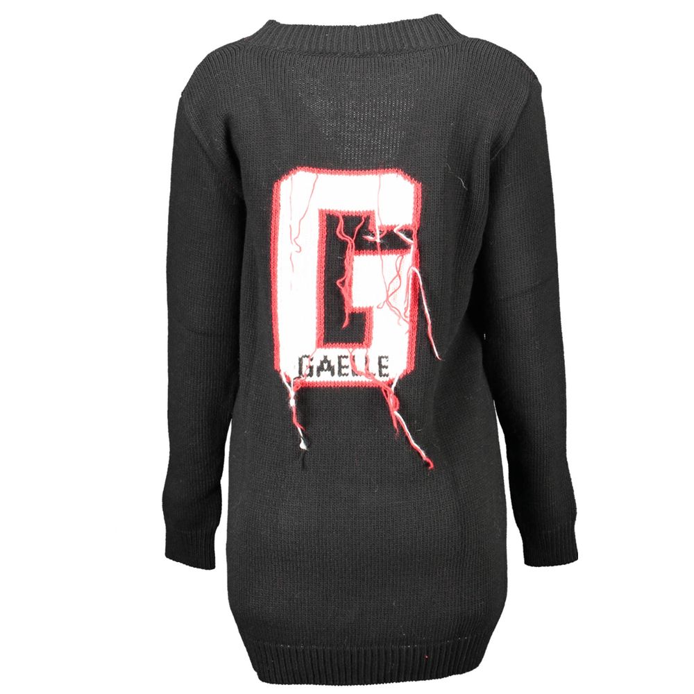 Black Acrylic Women's Cardigan