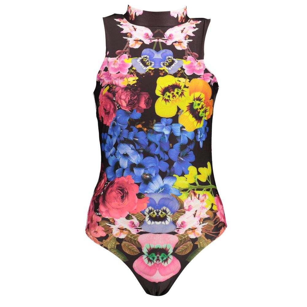 Schwarzer Damen-Body aus Polyester