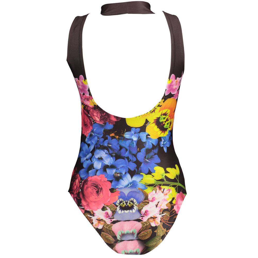 Schwarzer Damen-Body aus Polyester
