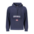 Herren-Kapuzenpullover aus blauer Baumwolle