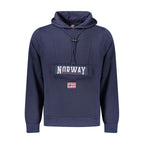 Herren-Kapuzenpullover aus blauer Baumwolle