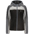 Black Polyester Women's Sweatshirt with Hood