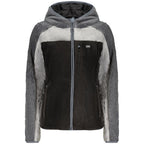 Black Polyester Women's Sweatshirt with Hood