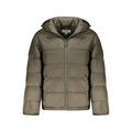 Braune Polyamid Herrenjacke
