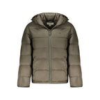 Braune Polyamid Herrenjacke