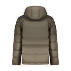 Braune Polyamid Herrenjacke
