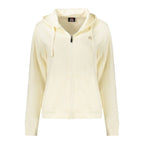 Weißer Kapuzenpullover für Damen aus Baumwolle