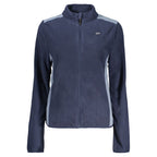 Blaues Polyester-Sweatshirt für Damen