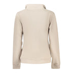Beiger Baumwoll-Sweatshirt für Damen