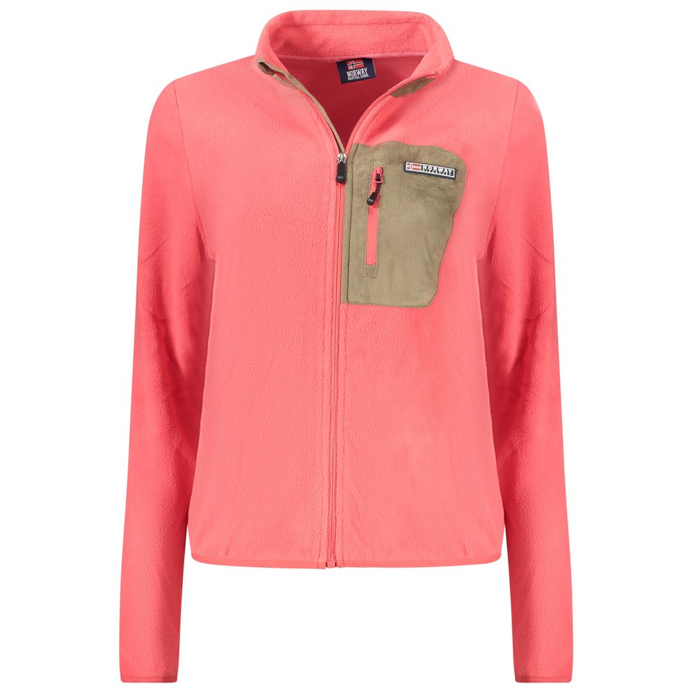 Damen-Sweatshirt aus rosa Polyester